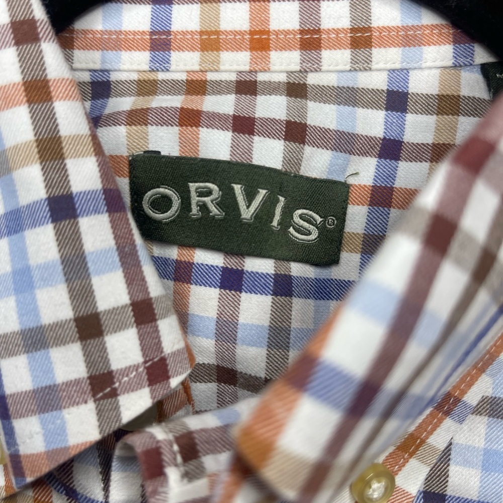 Orvis Men's Multicolor Checkered Shirt | Medium